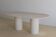Olya oblong dining table in natural travertine