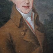 An old portrait of a gentleman dating from the late 18th century