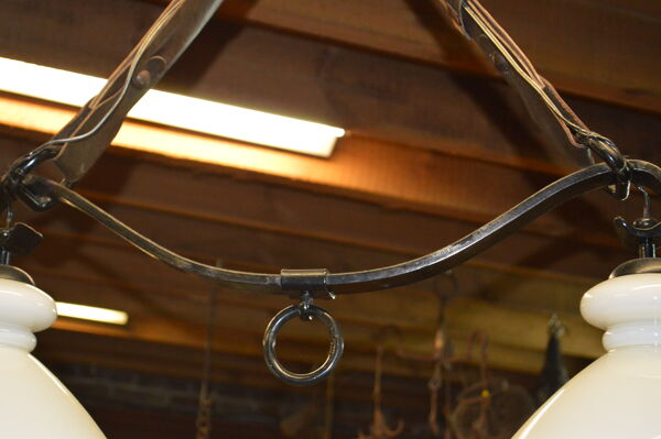 Lustre de billard en fer