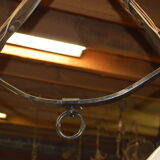 Billiards in iron chandelier