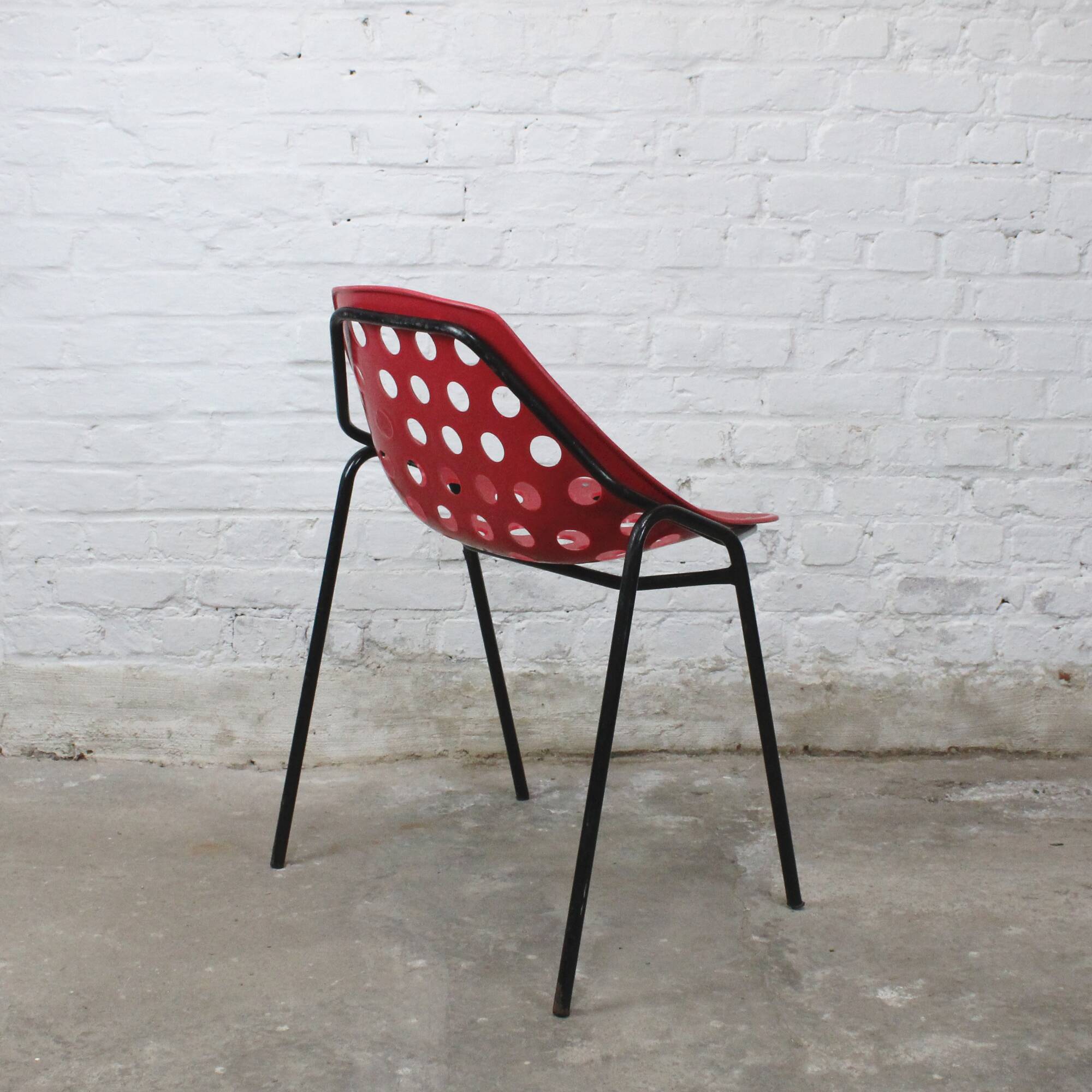 Set of 6 "Deauville" chairs by Pierre Guariche for Meurop