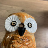 String reel unwinder in the shape of an "Owl" in ceramic.
