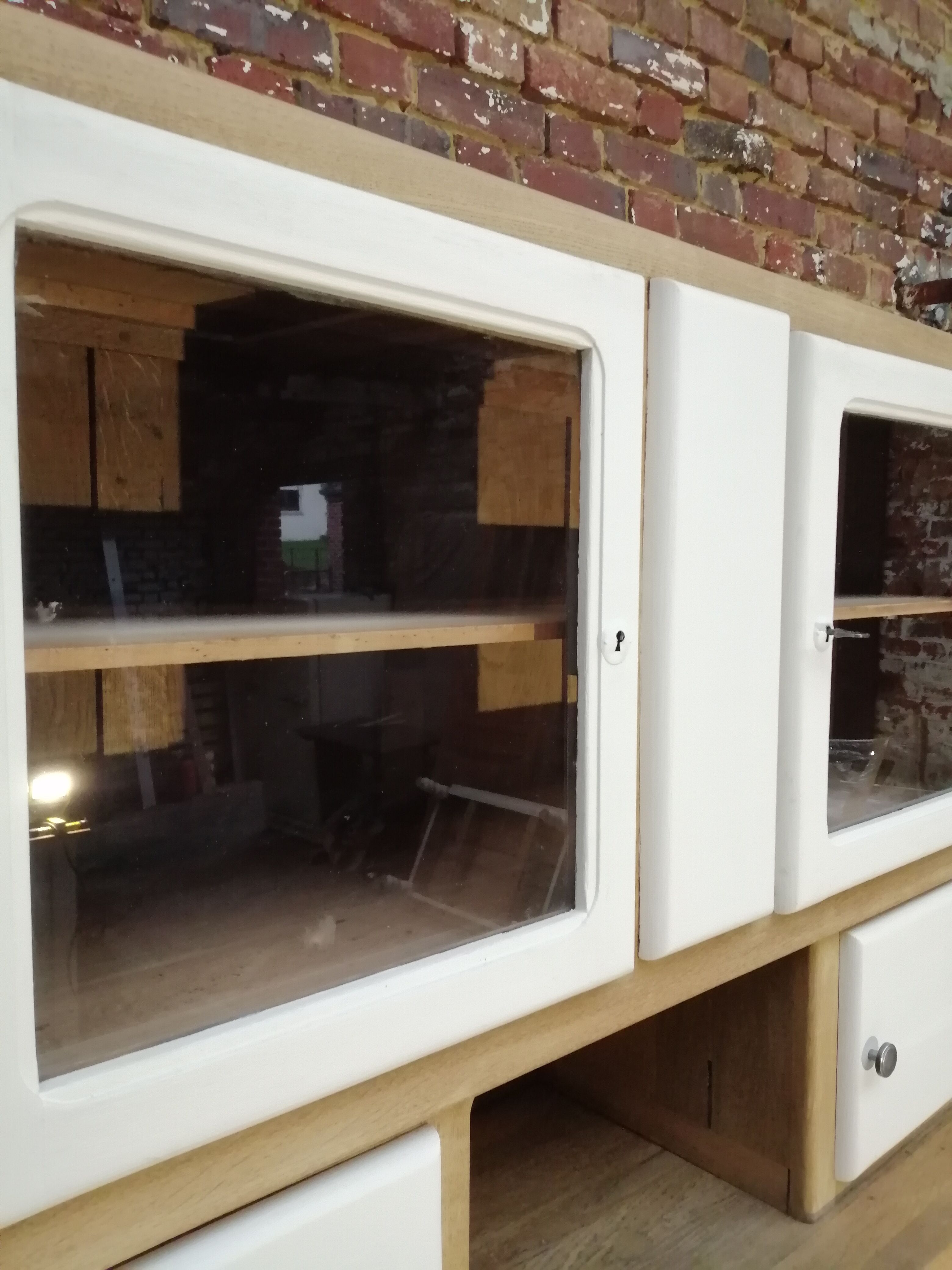 Buffet mado brushed oak and vintage cream