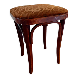 Tabouret art nouveau bois courbé