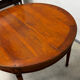 Round cherry wood table in Louis XVI style