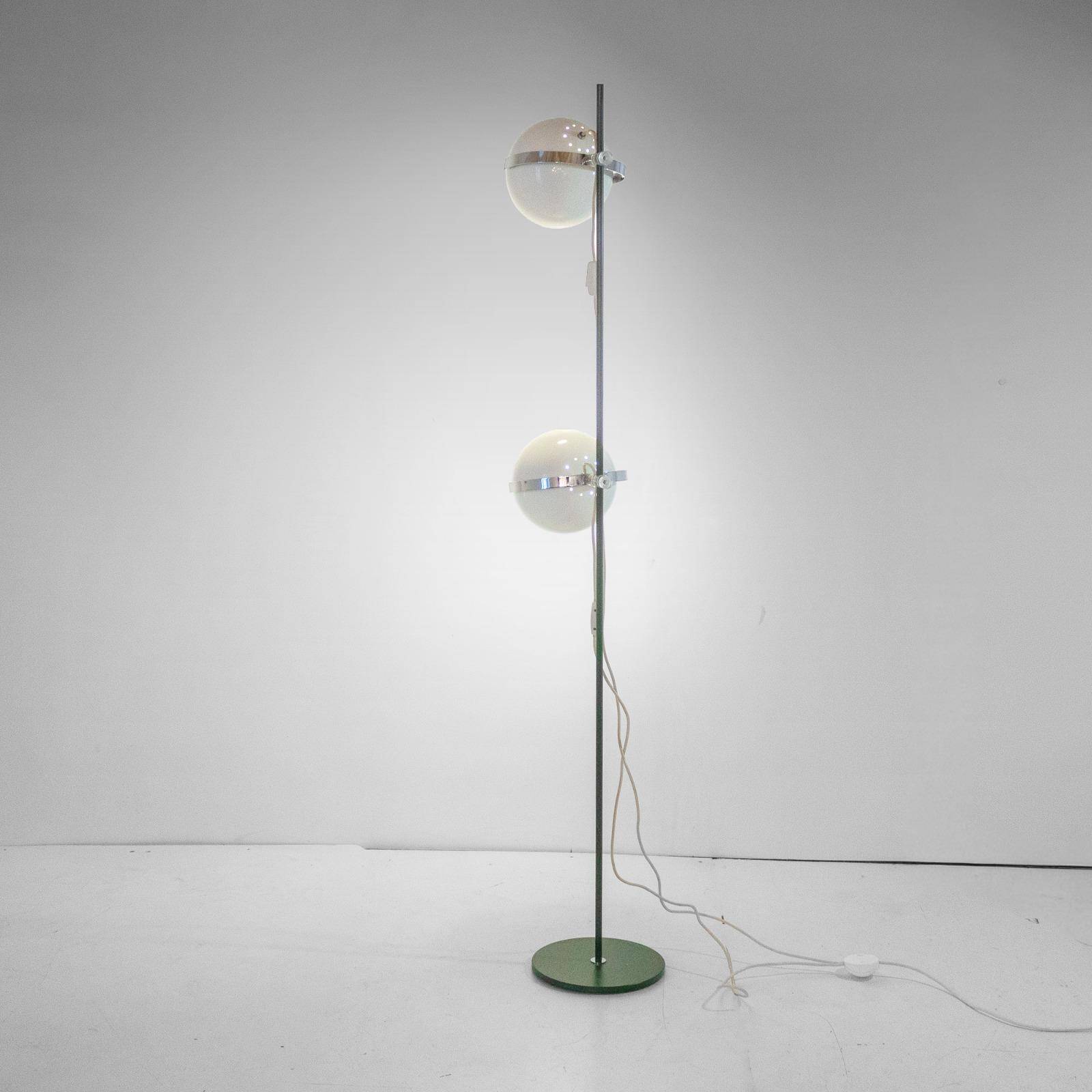Space Age " Eye Ball " Vintage Floor Lamp in Style of Reggiani, Italy 1970s