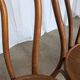 Set of 3 Vintage Thonet Style Bentwood Chair, Carved Wood Dining Chair