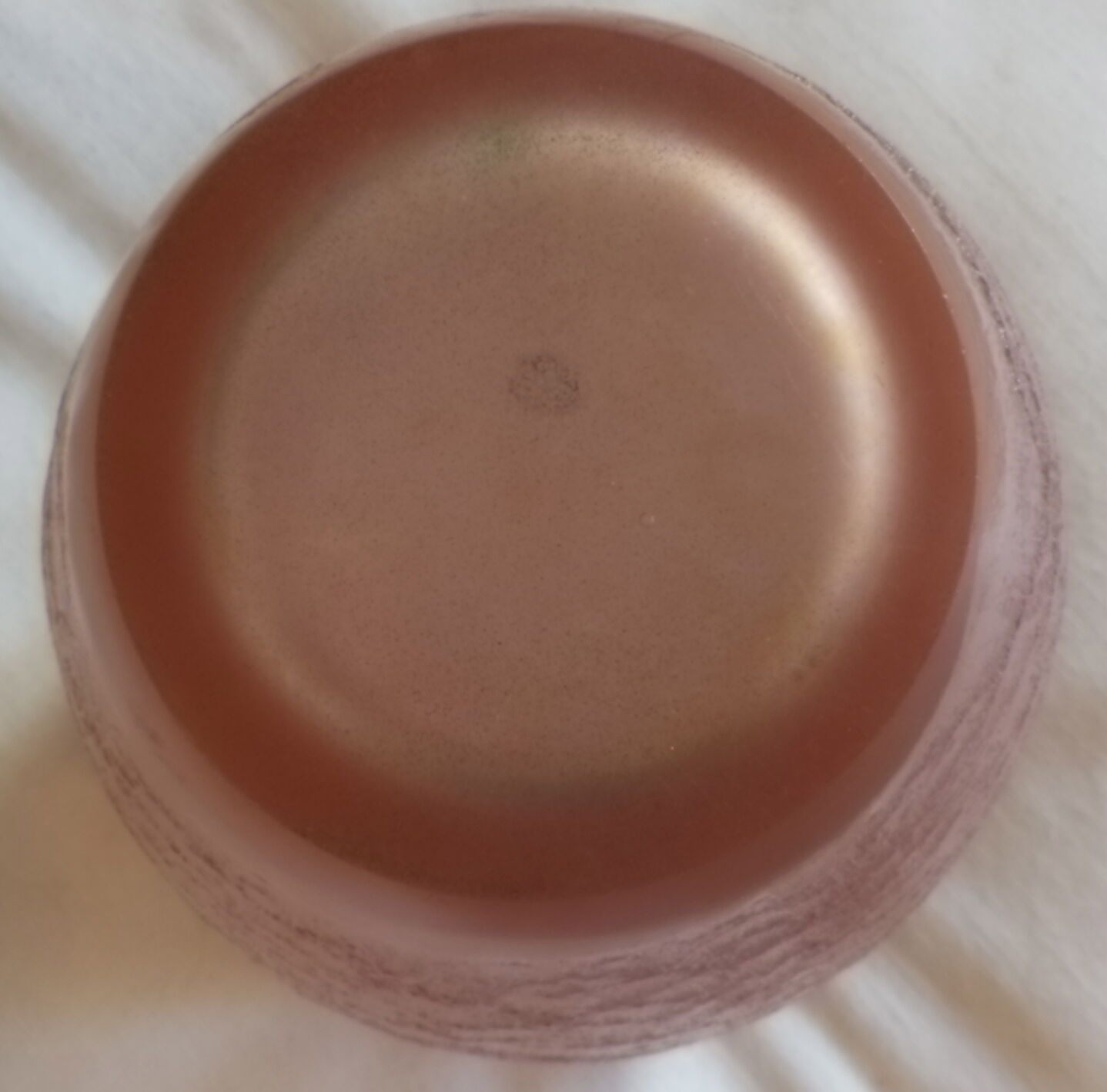 Vase glass paste degagé with acid art -deco signed Legras