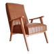 Scandinavian armchair with camel compass legs
