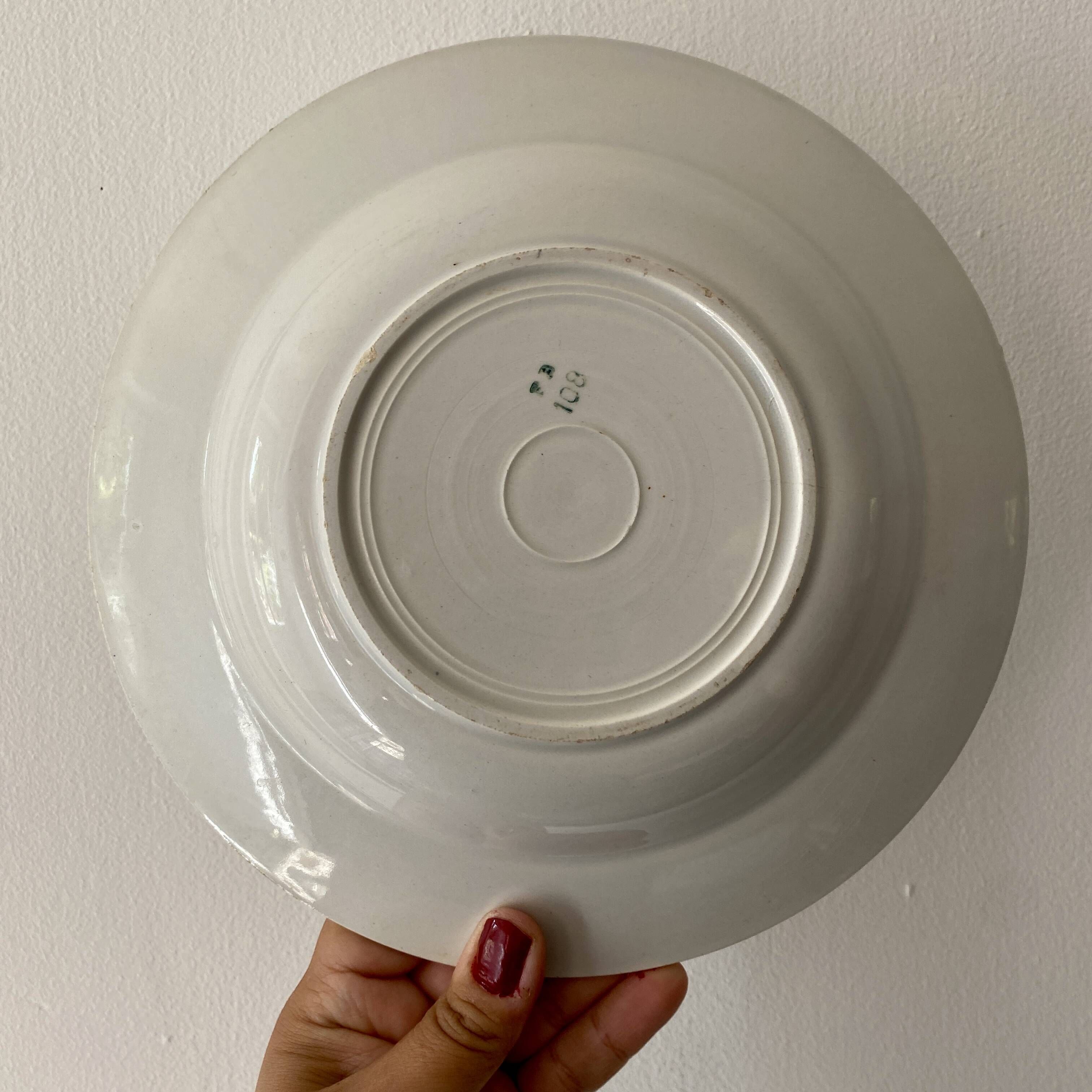 Lot de 6 assiettes creuses vintage dépareillées