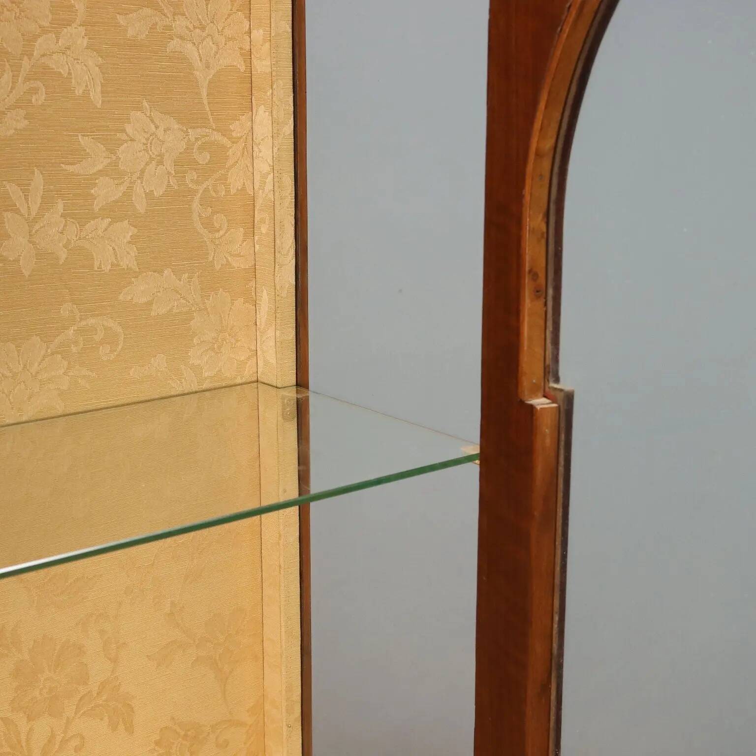 Vintage display cabinet in burl veneer, design, Italy, 1920s-1930s