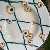 6 vintage Badonviller soup plates