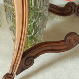Louis XV style console living room table in walnut