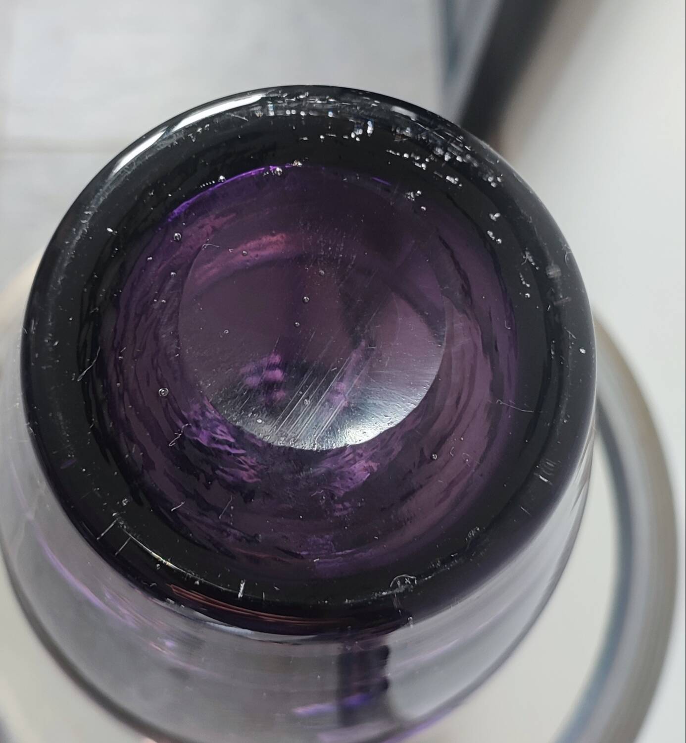 Vintage Italian vase in blown art glass