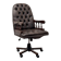 Chaise de bureau Chesterfield anglaise brune, chaise de président