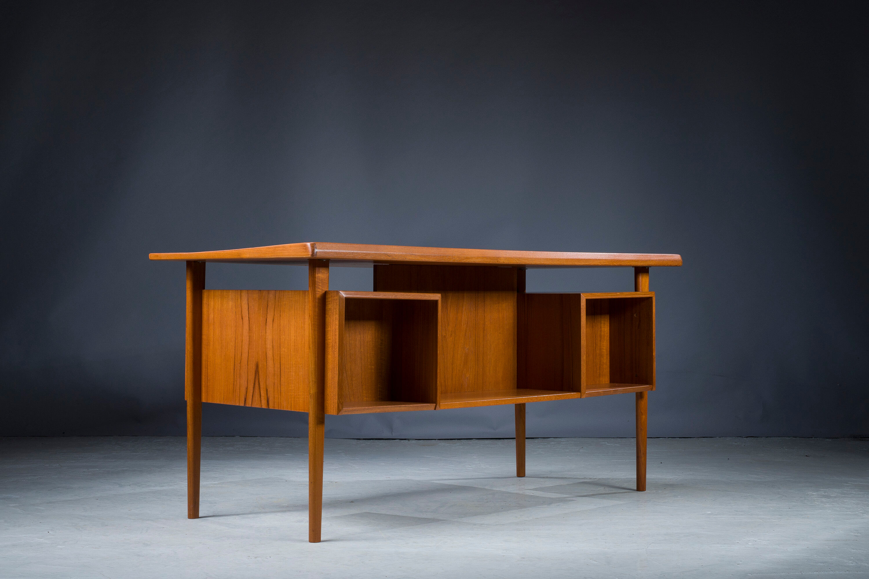 Danish Teak Desk by Peter Lovig Nielsen for Hedensted Mobelfabrik, 1961