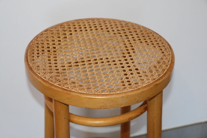 Cane seat wooden stool 755mm