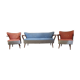Cocktail set pair of armchair and its sofa 1960