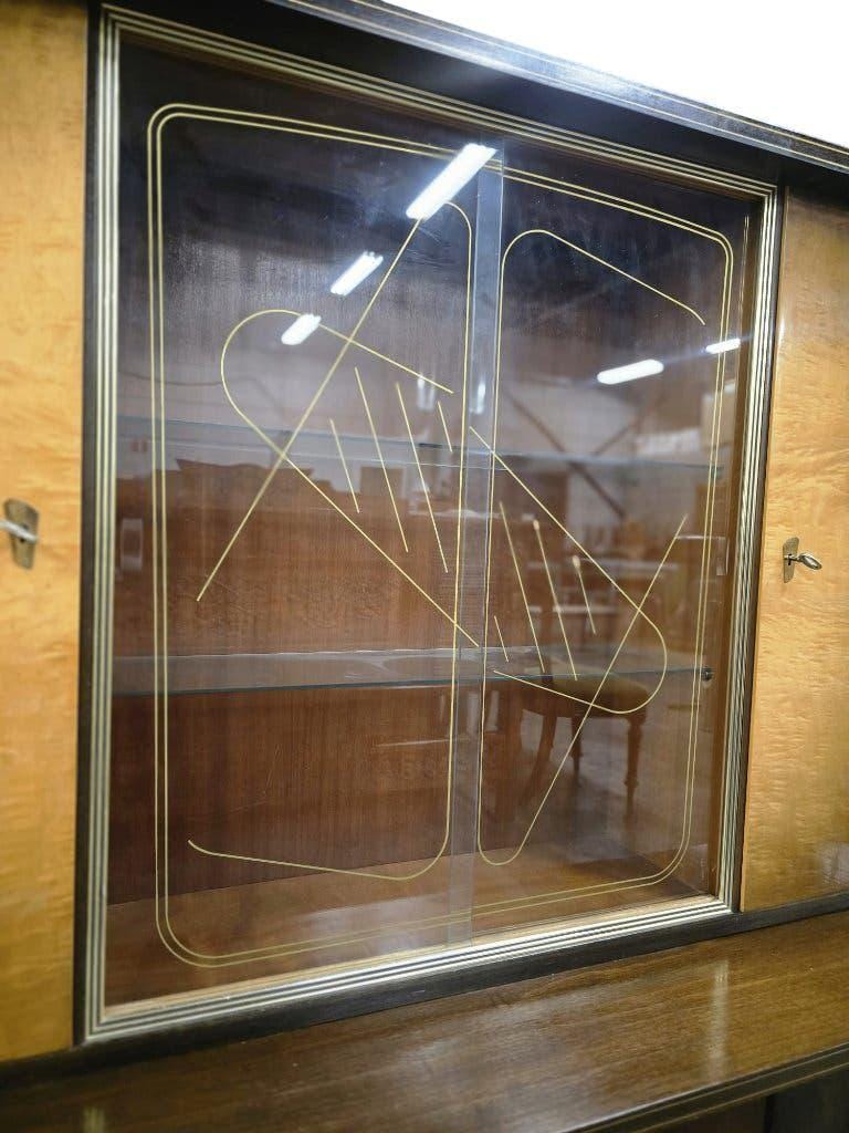 XL vintage wooden display cabinet/buffet/wall unit