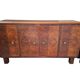 Coppia di credenze Art Deco anni '30 in radica