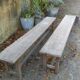 Pair of oak benches