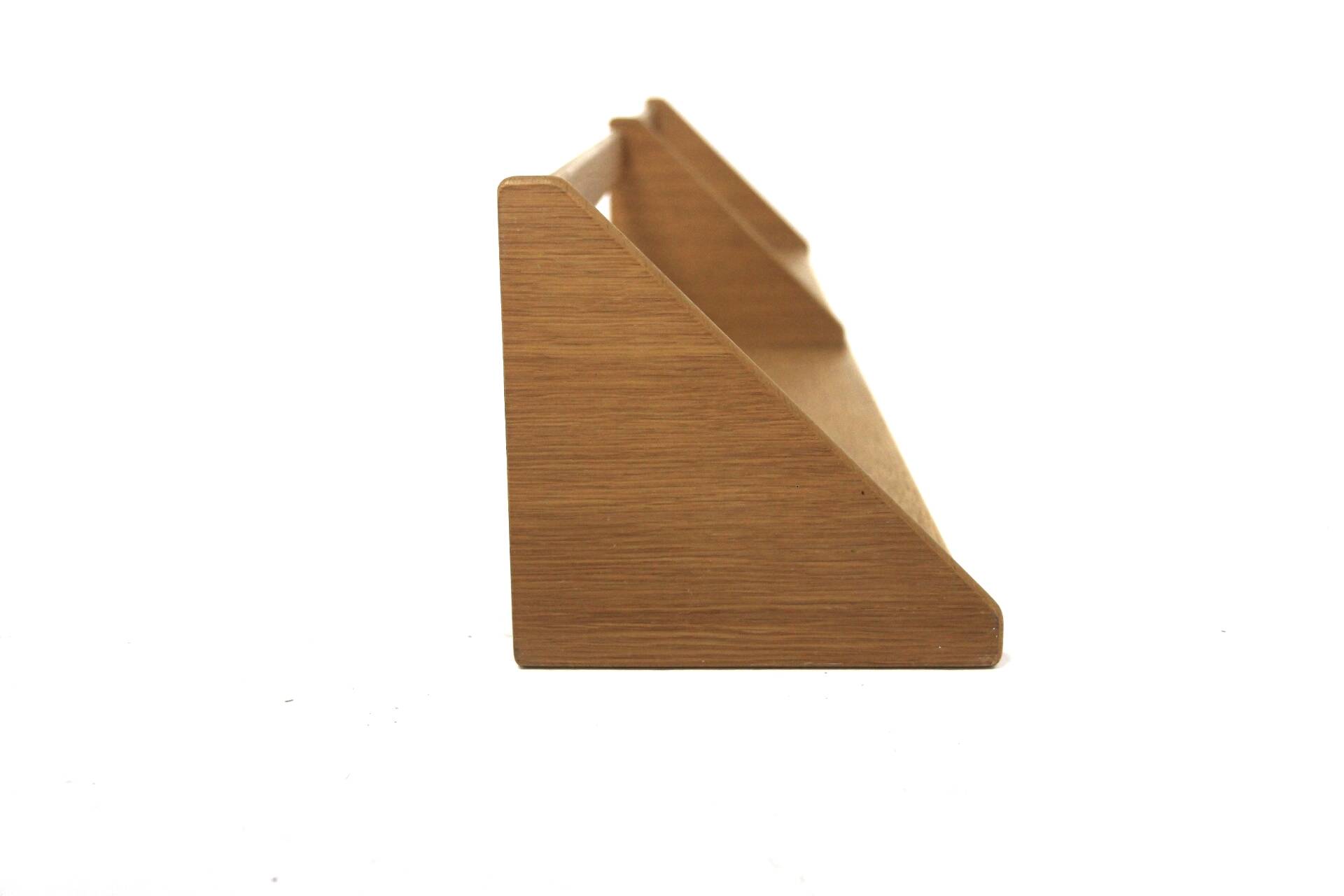 Scandinavian oak wall shelf, Denmark, 1960s