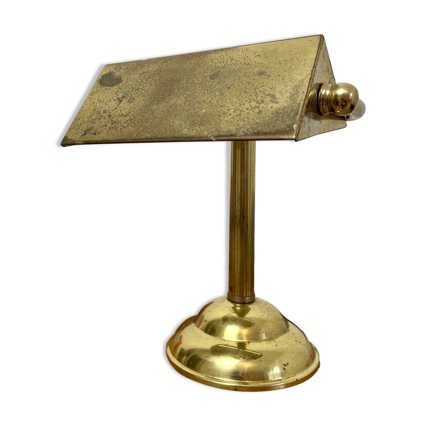 Antique brass notary lamp