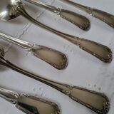 6 large table spoons in Boulenger silver metal