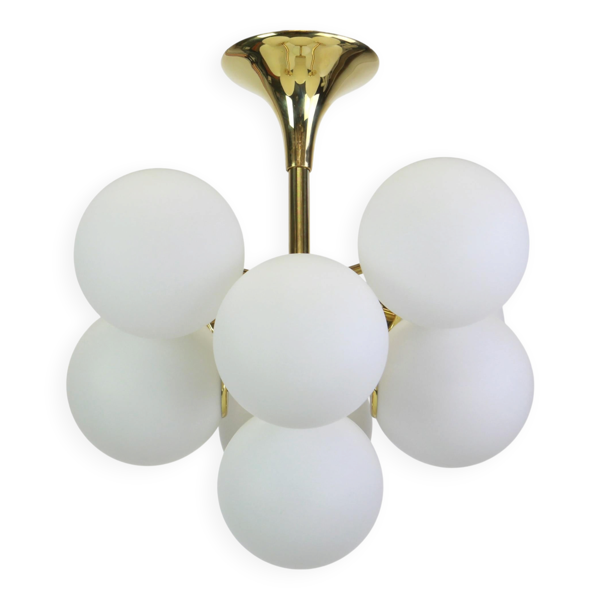 Atomic Brass Chandelier, Switzerland, 1960s