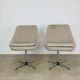 Paire de chaises coque 70's, pivotantes, vintage