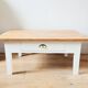 Wood and white coffee table