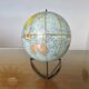 World map, terrestrial globe, Girard & Barrère edition, 1960s-70s