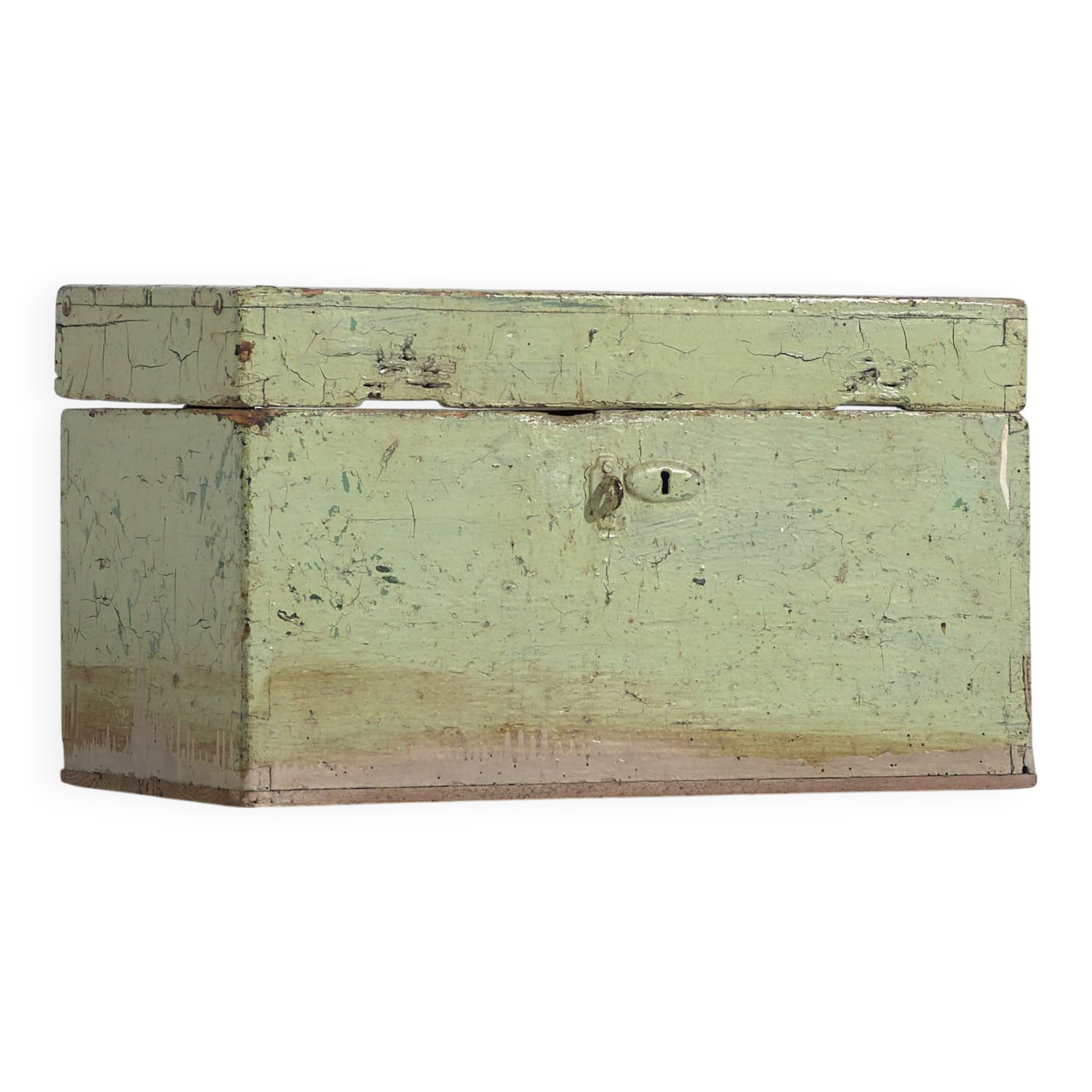 Antique Mint Green Chest (c.1920) #5