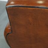 Fauteuil design en cuir de mouton