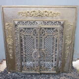 Front of the old fireplace all in bronze