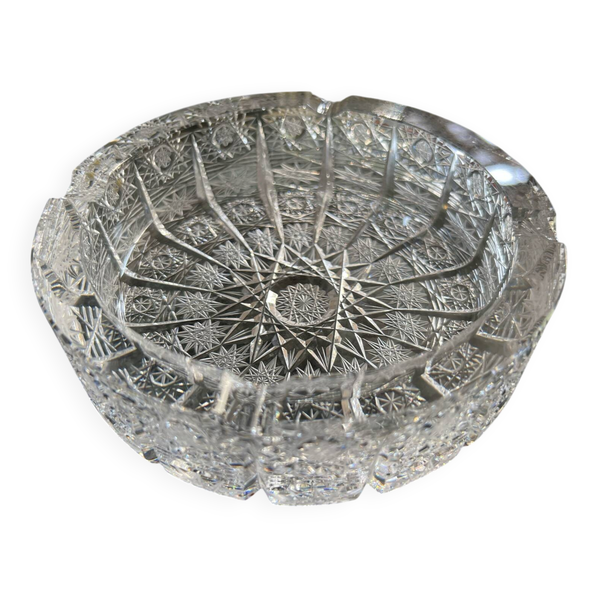 Ashtray, crystal catch-all from Bohemia