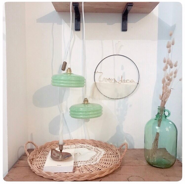 Paire de baladeuses vintage