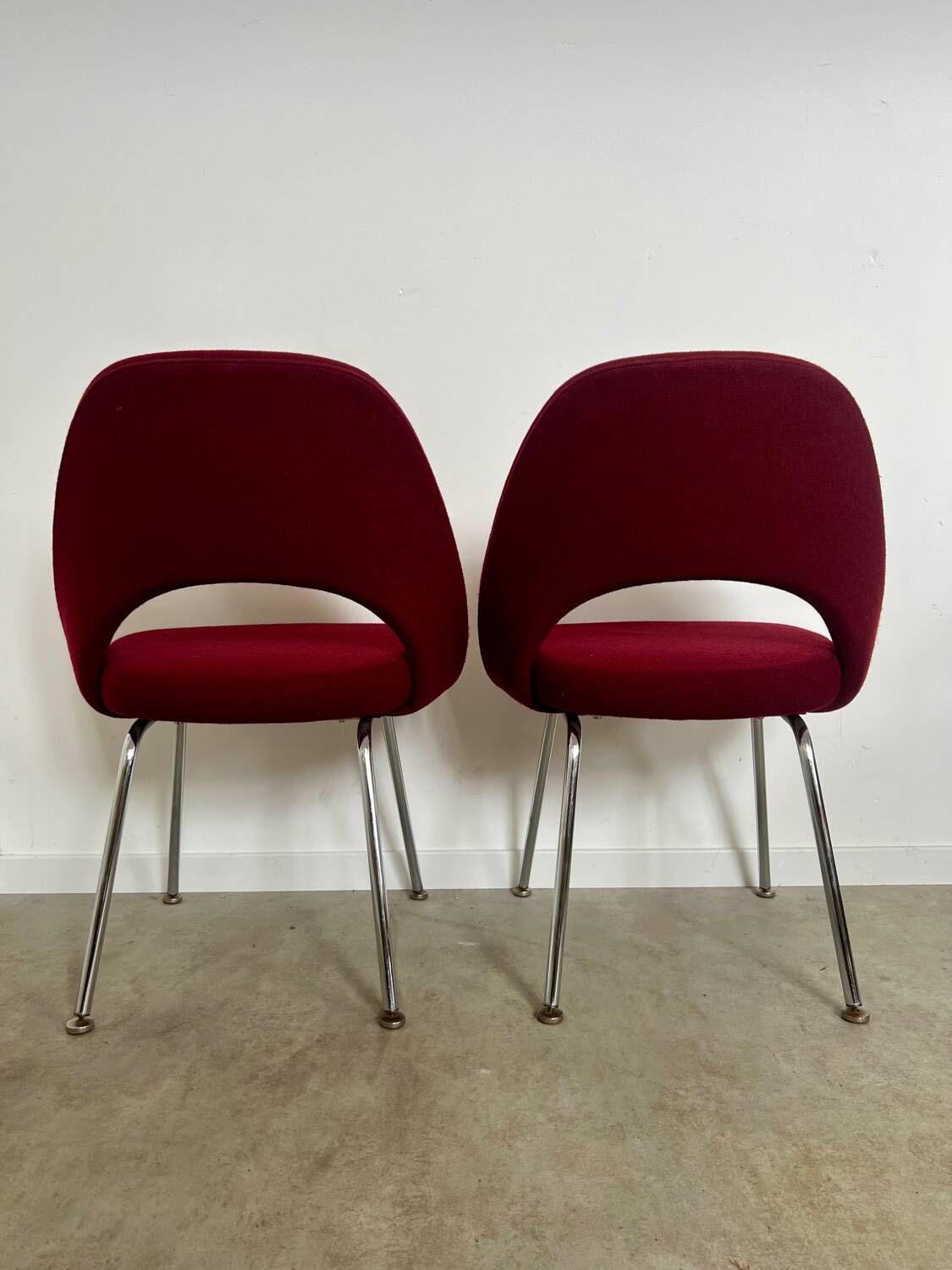 Lot 2 Old conference chairs 72 by Eero Saarinen Knoll International/ Wohnbedarf, 1968