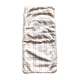 Set of 6 vintage square cushion covers