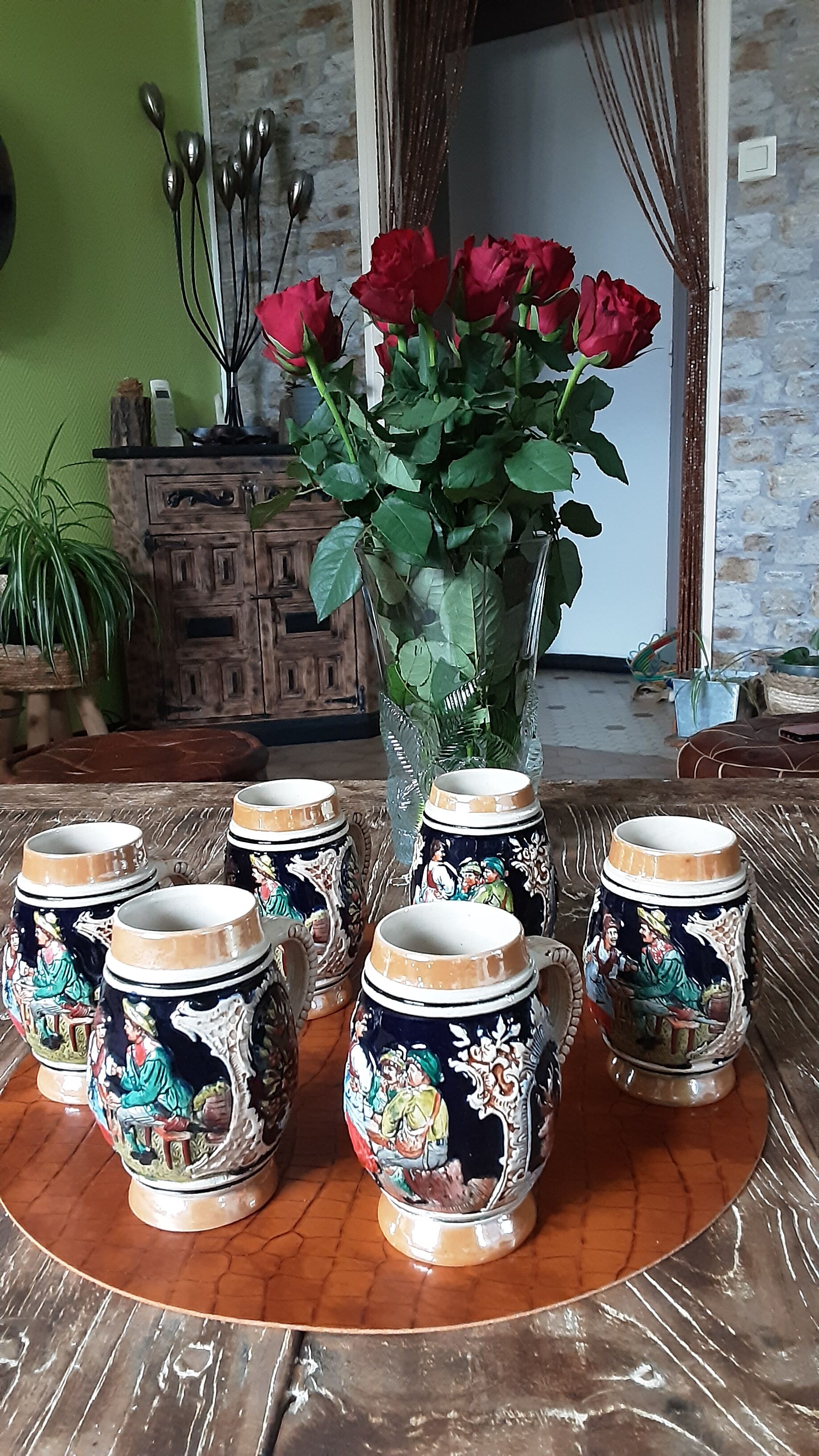 Set of 6 mugs beer germany