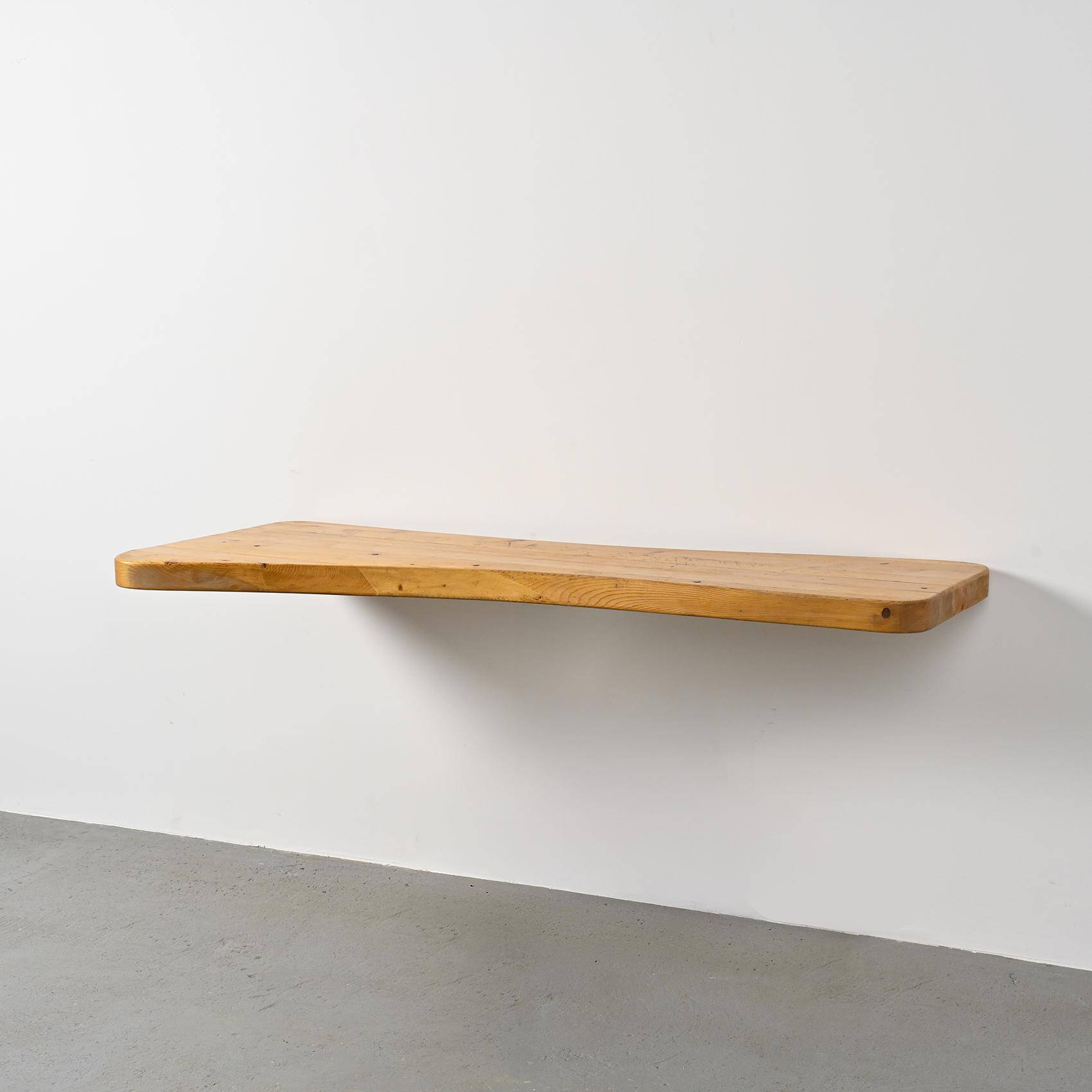 Plateau de bar en pin massif Charlotte Perriand, Les Arcs 1800, circa 1970