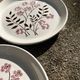 2 large vintage plates 24 cm flower pattern manufacture May