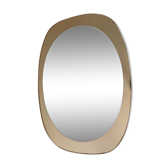 1960 oval mirror Fontana Arte - 72x51cm