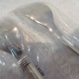 2 Christofle Atlantide silver-plated table forks in blister pack