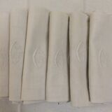 Lot of 6 embroidered towels and monogrammed