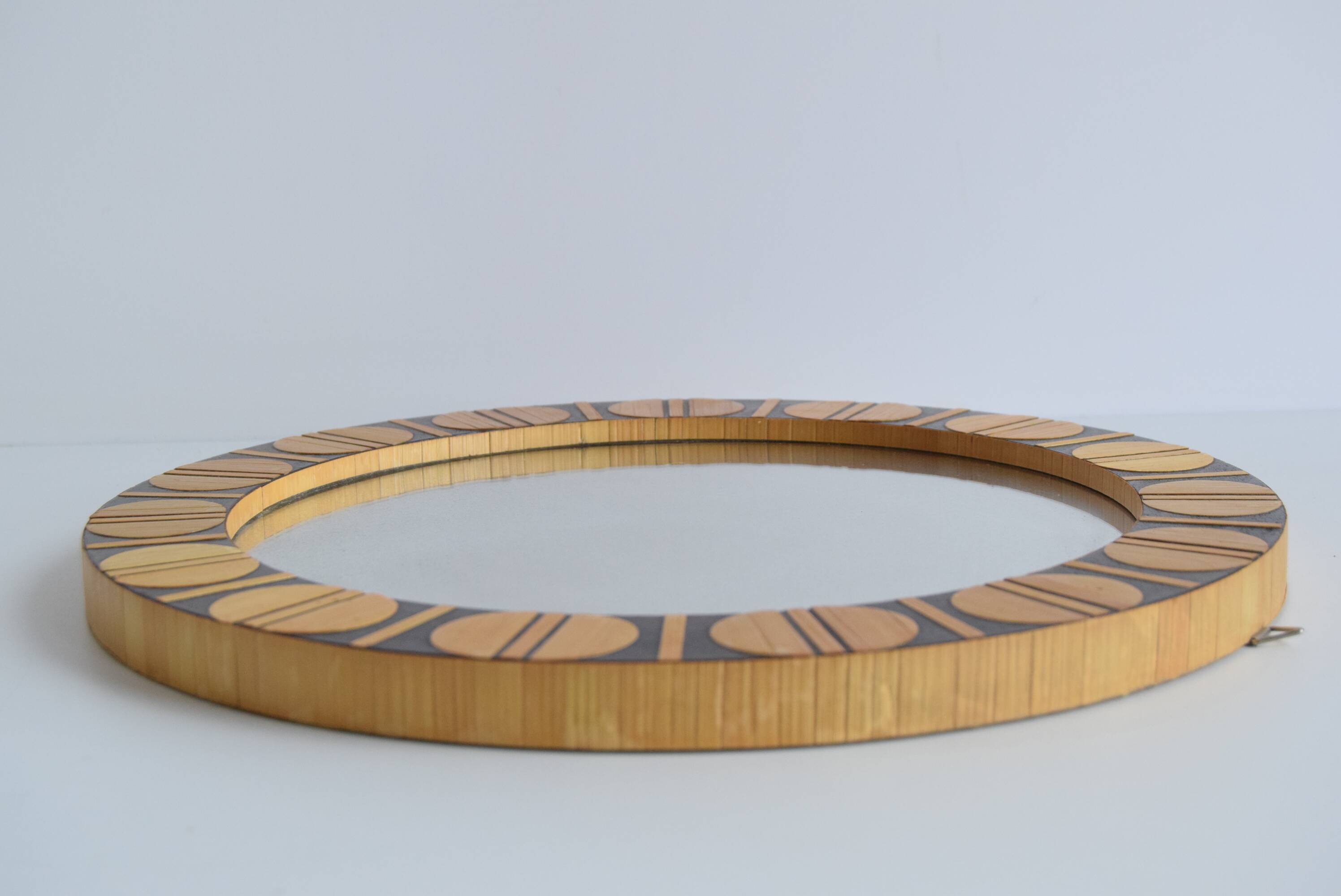 Mid-century Slovak wall mirror from 1970