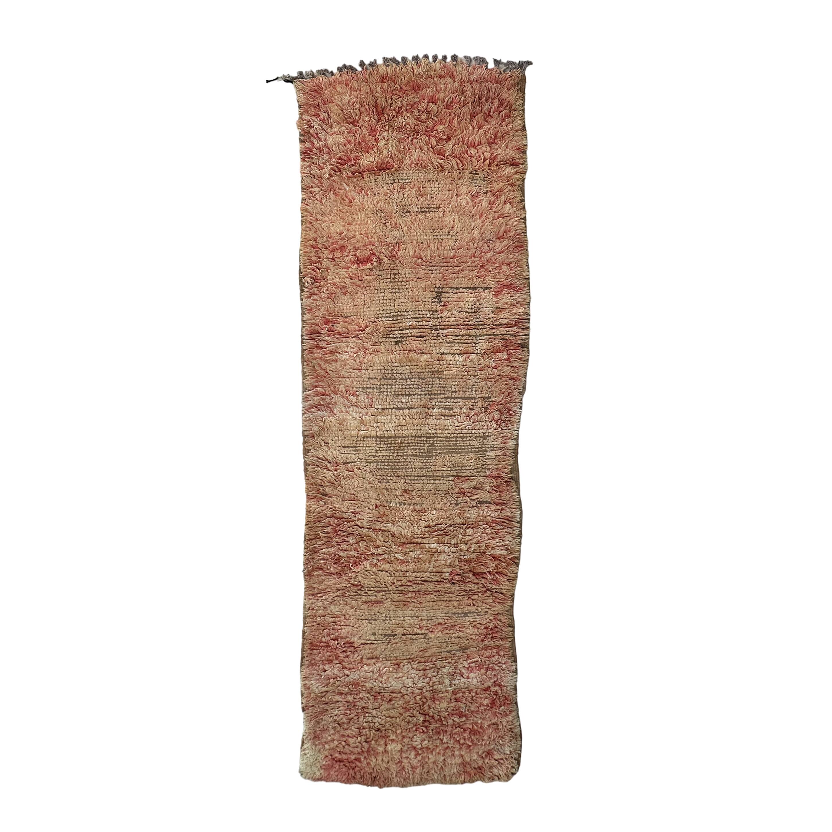 Moroccan rug Beni M'Guild orange - 85 x 320 cm