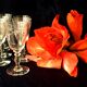 Suite de 8 verres a vin cuit ou a liqueur en cristal grave des annees 1930 1940