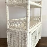 80s rattan shelf