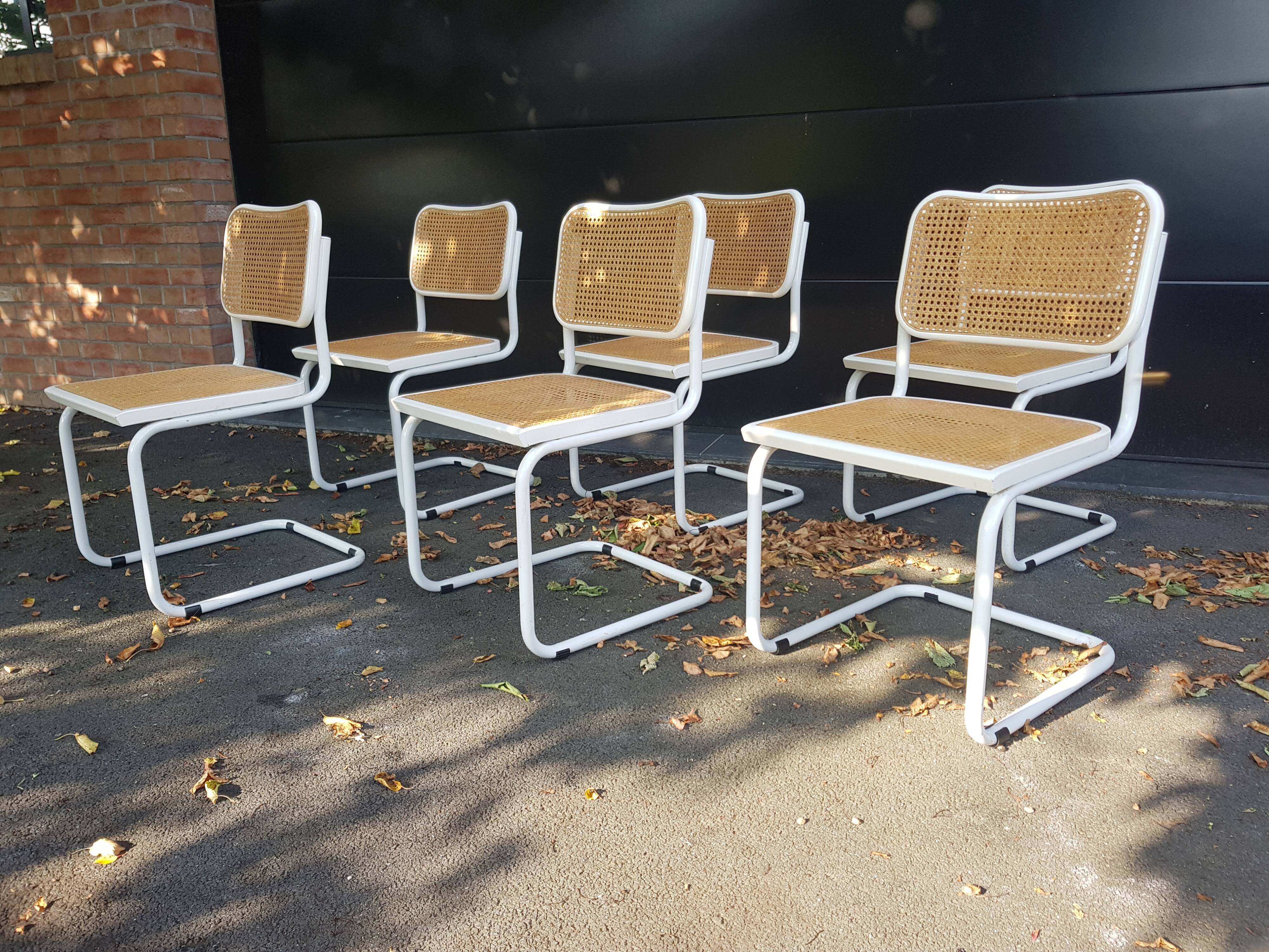 Set of chaisr cesca B32 Marcel Breuer